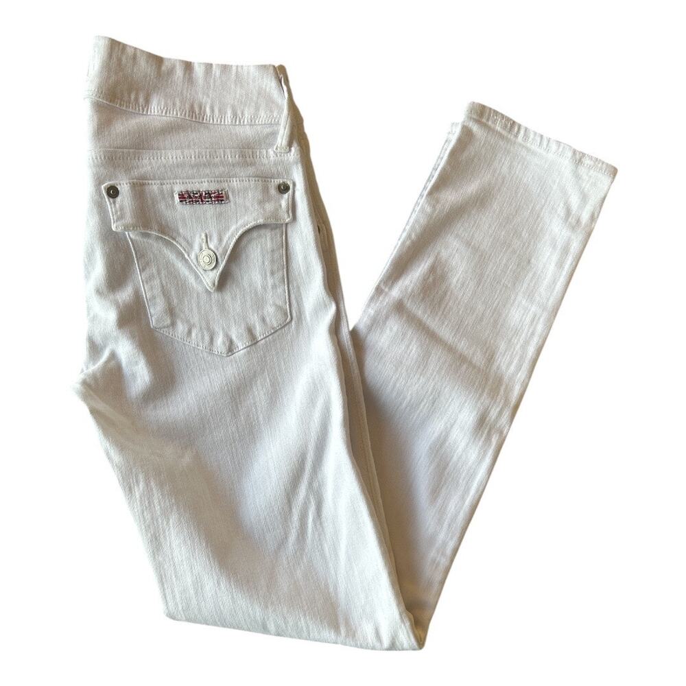 NWT Hudson Collin Flap White Distressed Jeans, 27